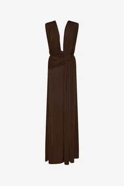 THE NAOMI DRAPED RIB DRESS