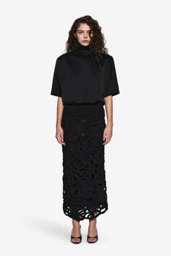 HAND WOVEN CROCHET SKIRT