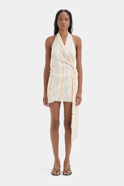 Pernille Wrap Halter Mini Dress