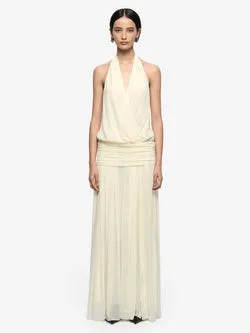 JASMIN V MAXI DRESS - LEMON SORBET