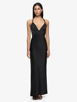DAKOTA V MAXI DRESS - BLACK
