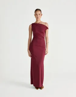 Keegan Maxi Dress (Plum)