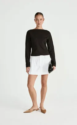 Lettie Mini Skirt (White)