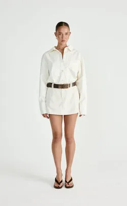 Lettie Mini Skirt (Oat)