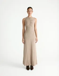 Cosmia Maxi Dress (Stone)