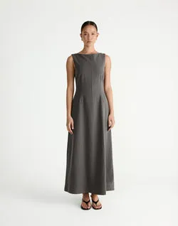 Flux Maxi Dress (Grey)