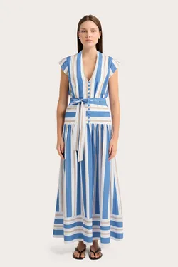 Florina Dress - Seaside Stripe