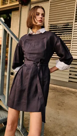 Rhea Mini Dress - Navy