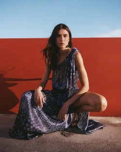 Silvia Maxi Dress Indigo Drift