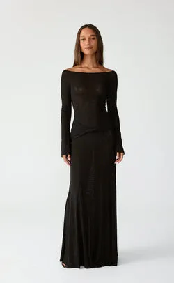 Soleil Maxi Dress (Black)