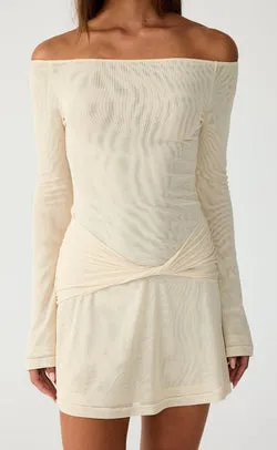 Soleil Mini Dress (Buttermilk)