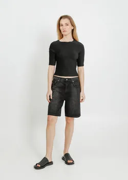Carson Denim Short / Black