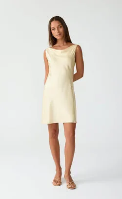 Springtime Mini Dress (Lemon)