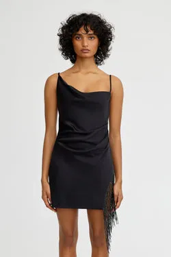 JOSEPHINE COWL MINI DRESS