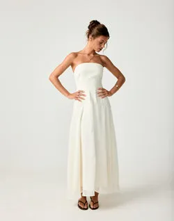 Stella Midi Dress (Cream)