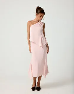 Stolen Glances Midi Skirt (Orchid)