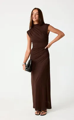 Stolen Maxi Dress (Chocolate)