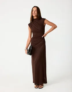 Stolen Maxi Dress (Chocolate)