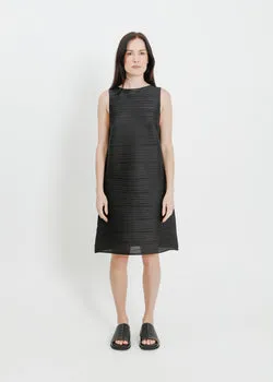 RICKI PLEAT DRESS / BLACK