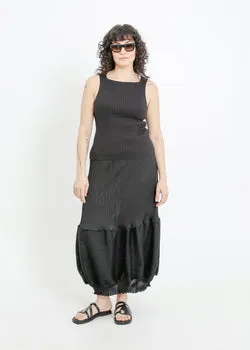 RANDI PLEAT SKIRT / BLACK