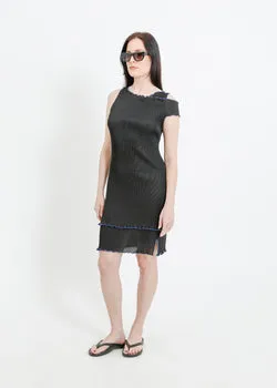 MALONE PLEAT DRESS / BLACK