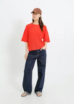 Madison Pleat Top / Red
