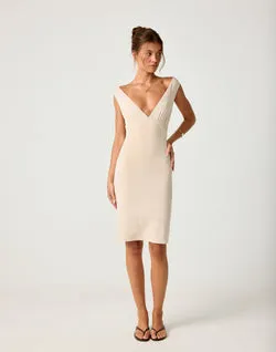 Susanna Midi Dress (Pistachio Shell)