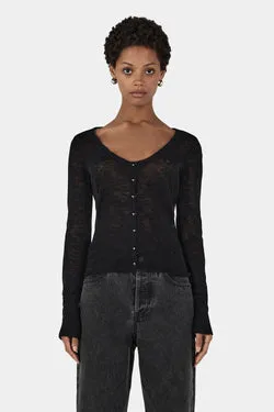 Sylvie Knit Top Black