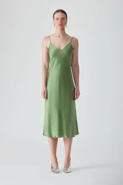 SLIP DRESS-FERN