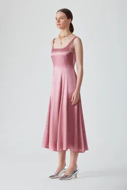 MIRA MIDI DRESS-PINK SALT