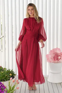 Sabine Maxi Dress - Ruby - Exclusive