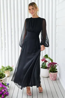 Sabine Maxi Dress - Black - Exclusive