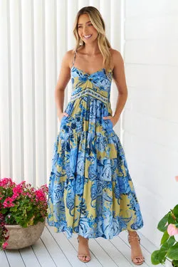 Sara Maxi Dress - Blue - FINAL SALE
