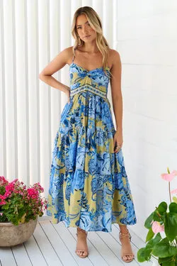 Sara Maxi Dress - Blue - FINAL SALE