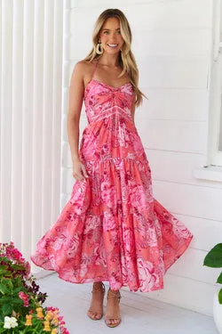 Sara Maxi Dress - Melon - FINAL SALE