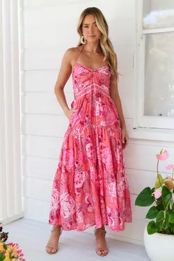 Sara Maxi Dress - Melon - FINAL SALE