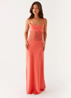 Shae Maxi Dress - Tangerine