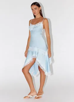 Starla Midi Dress - Pale Blue