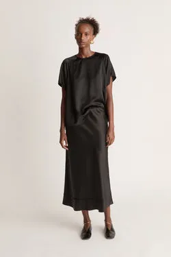 Stella Silk Satin Skirt