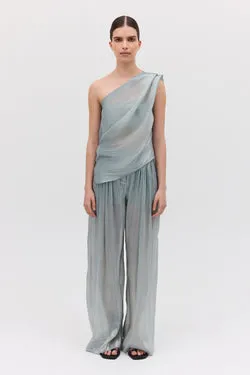 BLUE LIQUID ORGANZA PROCESSION PANT