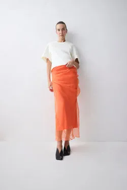 MANDARIN ORGANZA EMULATE SKIRT
