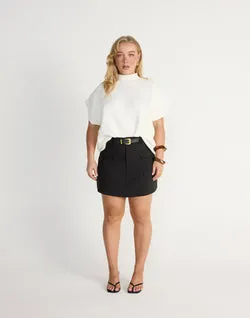 Sherin Mini Skirt (Black)