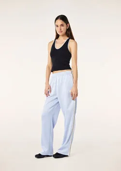 TRICOT TRACKPANT IN DUSTY BLUE