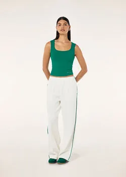 TRIUMPH PANT IN WHISPER WHITE & COLLEGE GREEN