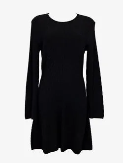 Theory Elegant Ribbed Knit Midi Dress Size S