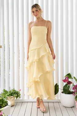 Monaco Maxi Dress - Lemon Sorbet