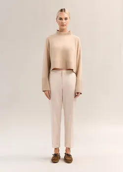 Elise Slim Trouser Ecru