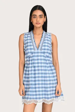 Luella Mini Dress - Bluebell