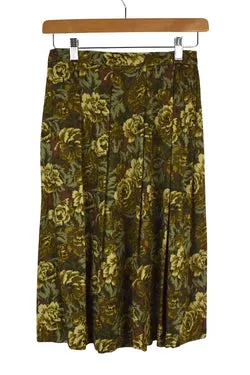 Reworked Floral Print Skirt