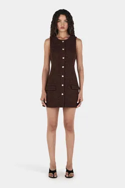 Vanessa Mini Dress Nutmeg